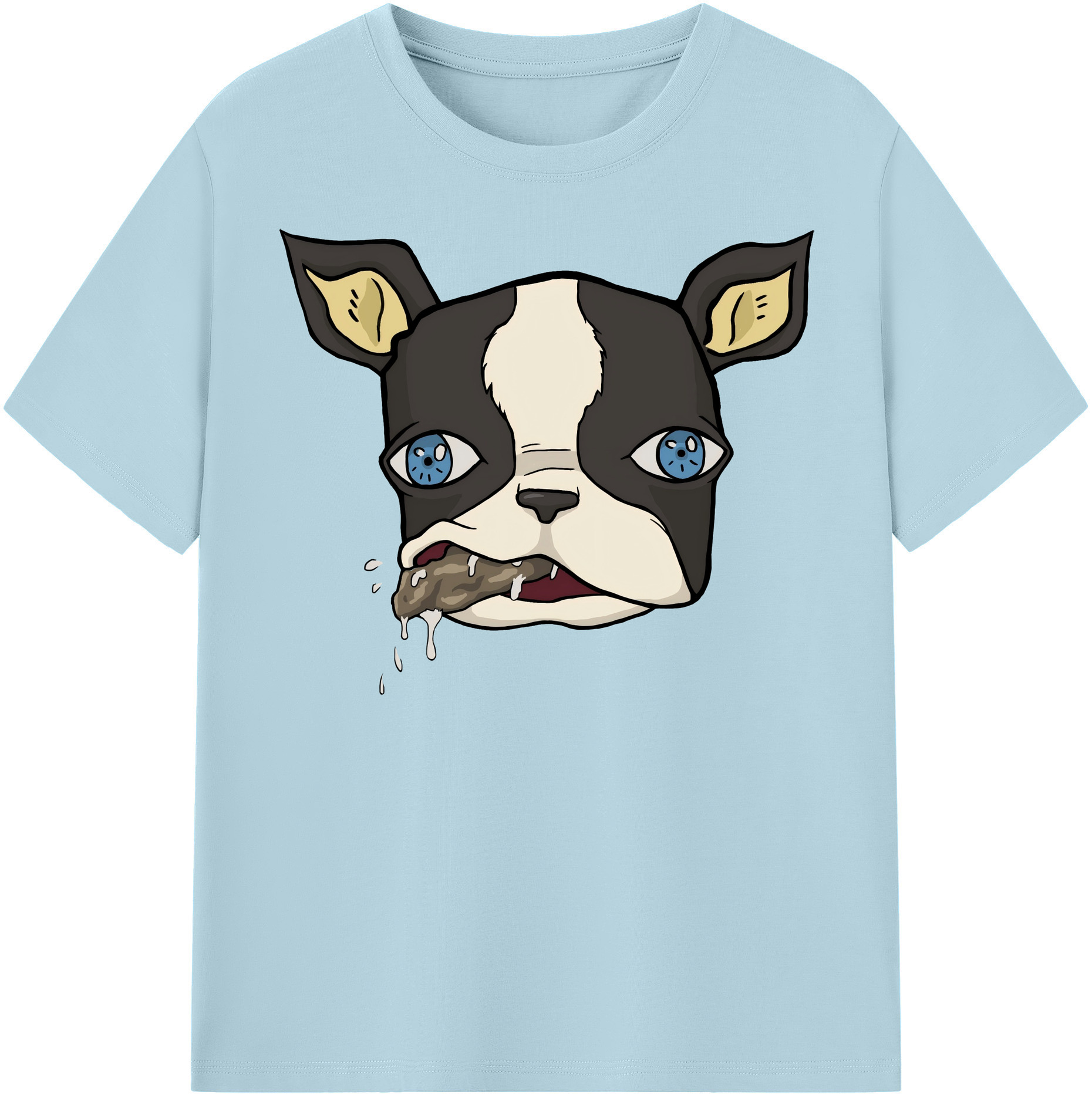 （画像用） ジョジョの奇妙な冒険 イギー JoJo's Bizarre Adventure Iggy 綿100％半袖Tシャツ（フロントプリント）